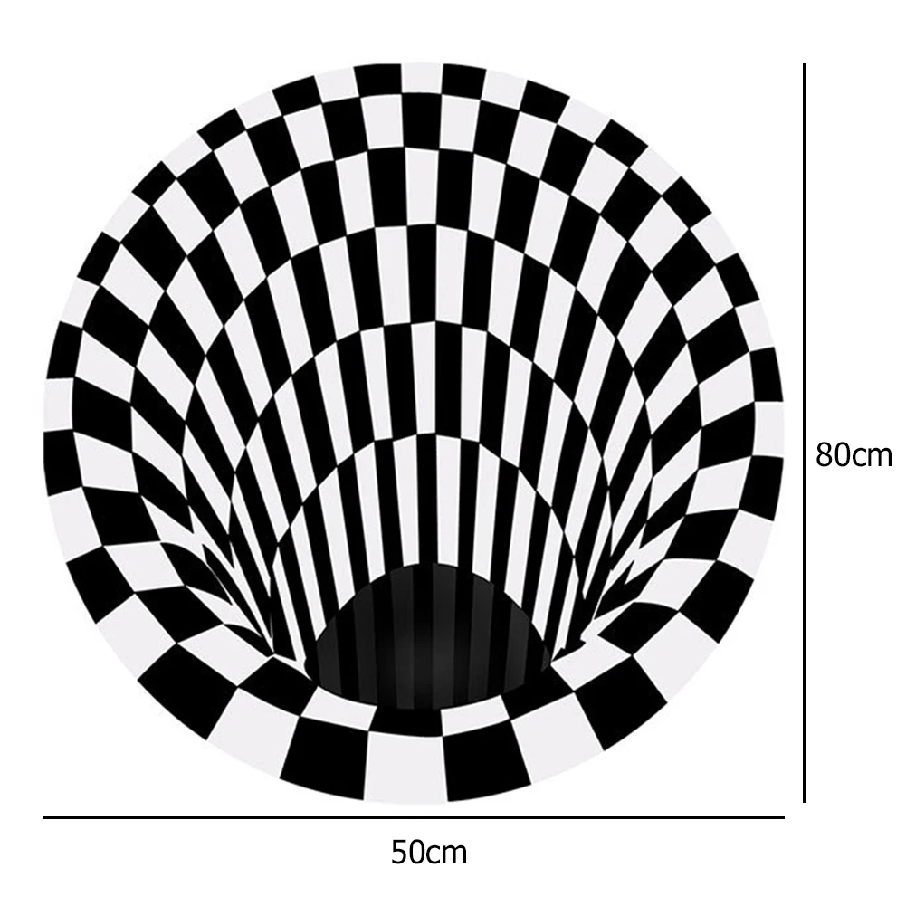 3d-вихревой иллюзионный ковер с вихревым принтом области оптической иллюзии