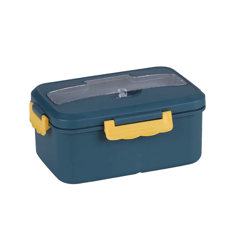 

Large-capacity Student Adult Lunch Box Square Portable Bento Box Compartmentalized Convenient Lunch Box Office Worker Bento Box