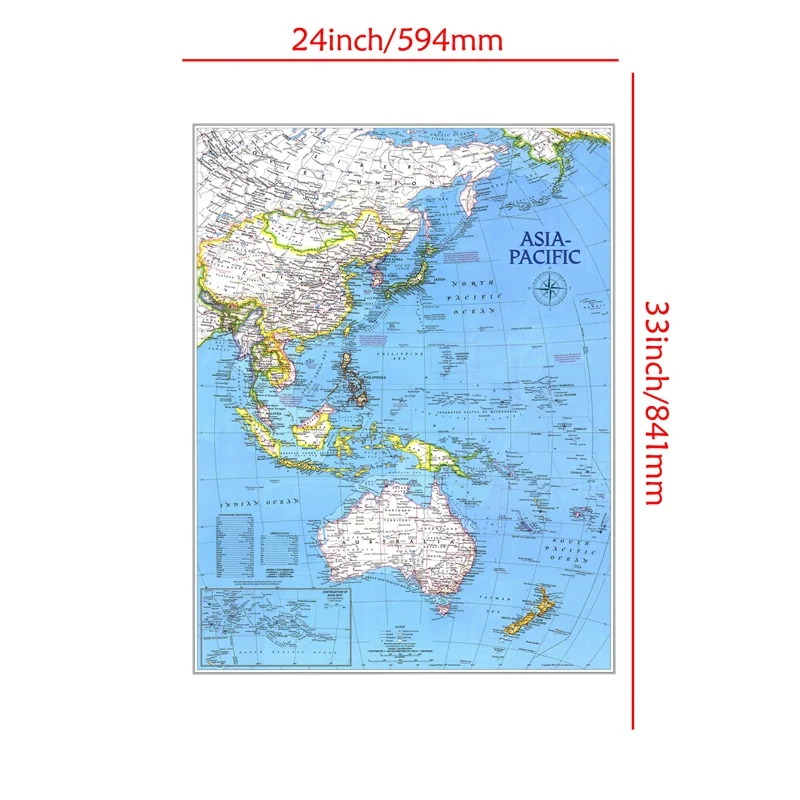 Ретро карта мира A1 размер HD напечатанная аэрозольная картина атр дополнение в