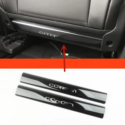 

For Citroen C5 AIRCROSS 2017-2021 stainless steel Seat anti kick pad Seat Back row anti kick pad protection car accessories