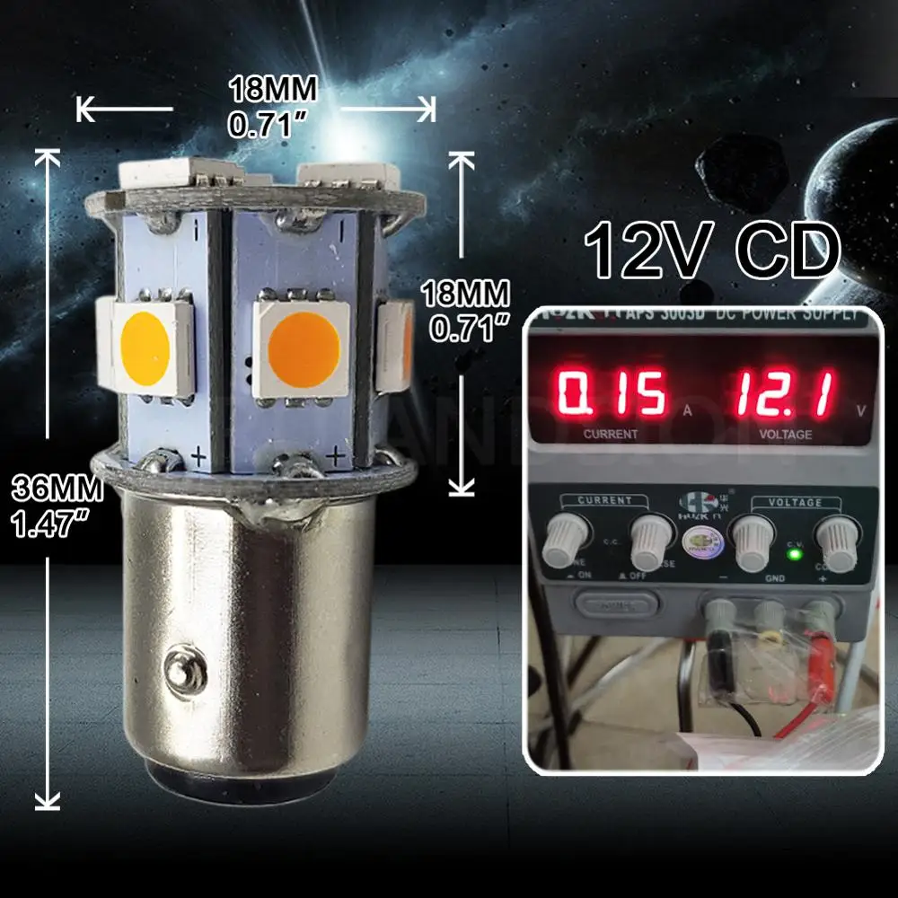 1 шт 6V 1156 BAU15S 1157 ba15d Мото Led 5050 светильник P21/5 Вт тормоз задних фонарей указателей