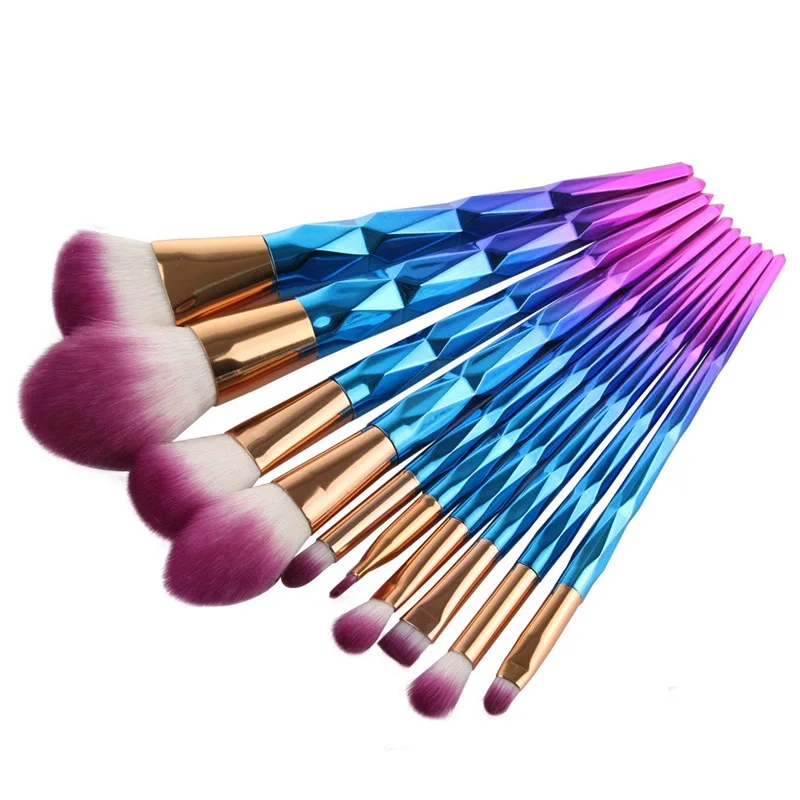 GUJHUI 7/10 шт. кистей для макияжа высокого качества набор с деревянной основой тени