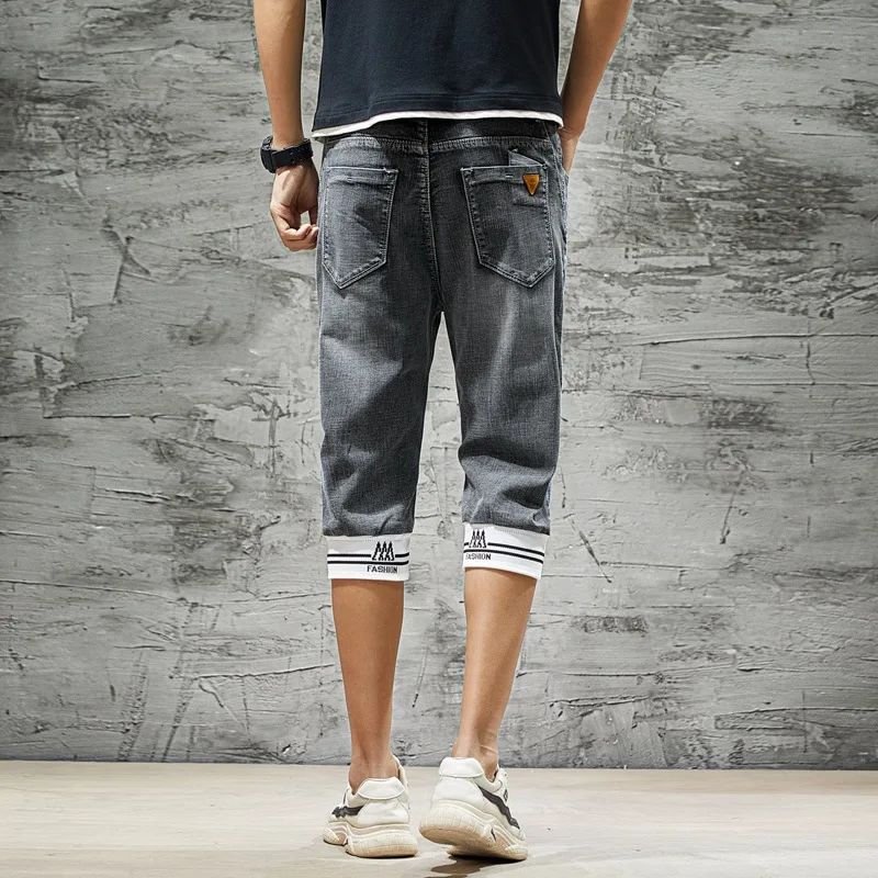 2020 летние Стрейчевые тонкие высокого качества хлопковые джинсы с принтом