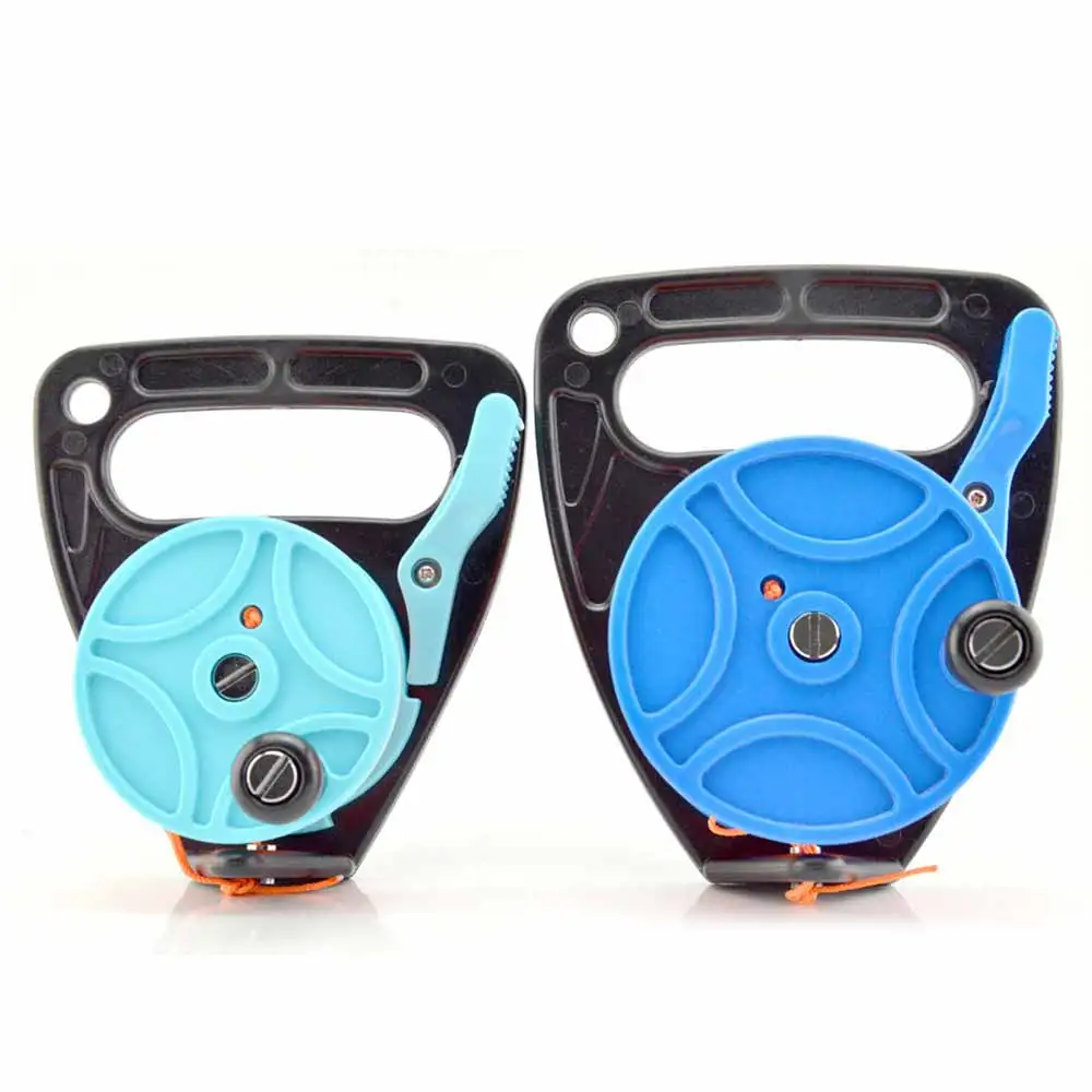 

150 272FT Scuba Diving Reel With Thumb Stopper Lines Retractable For Snorkeling Underwater Sports Retractable Reels With Handle