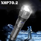 XHP70.2 Led Flashlight High Quality LanternTactical Hunting Power By 18650 Аккумулятор USB Перезаряжаемый масштабируемый кемпинг XHP50 Torch