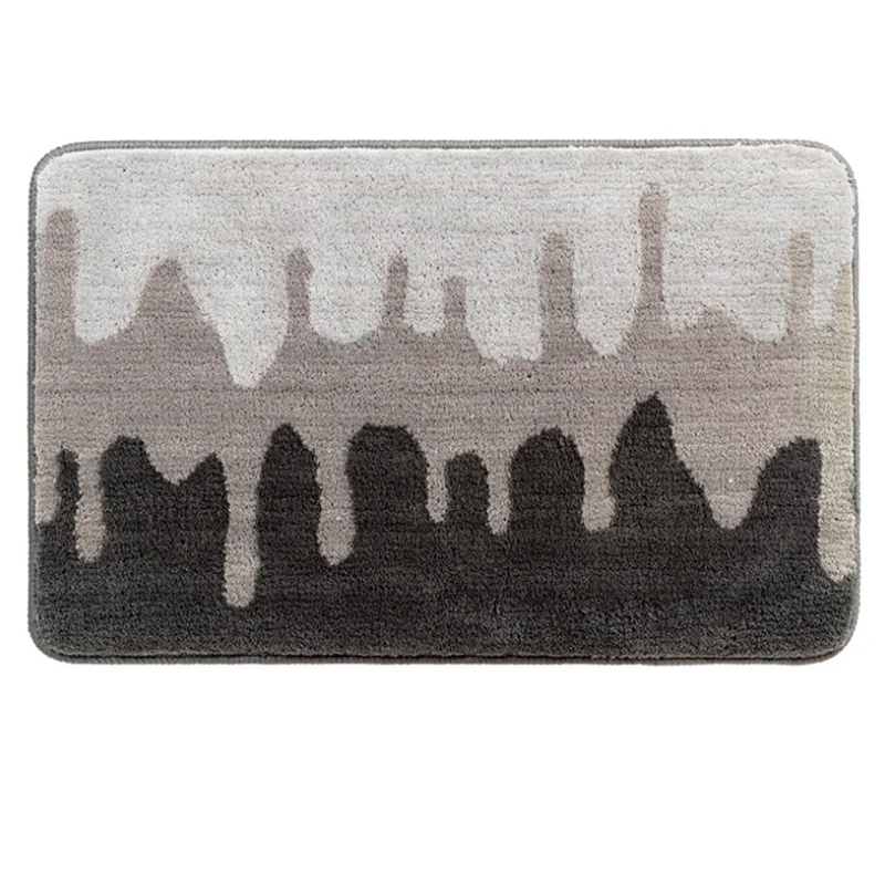 

Home Use Comfortable Thick Cotton Material Mat Water Absorbent Quickly Dry Non-slip Bathroom Mat Easy Wash Door Entrance Rug