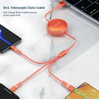 3 in 1 usb cable fast charging micro usb type c mobile phone charger for iphone 13 12 11 pro max 8 huawei xiaomi samsung