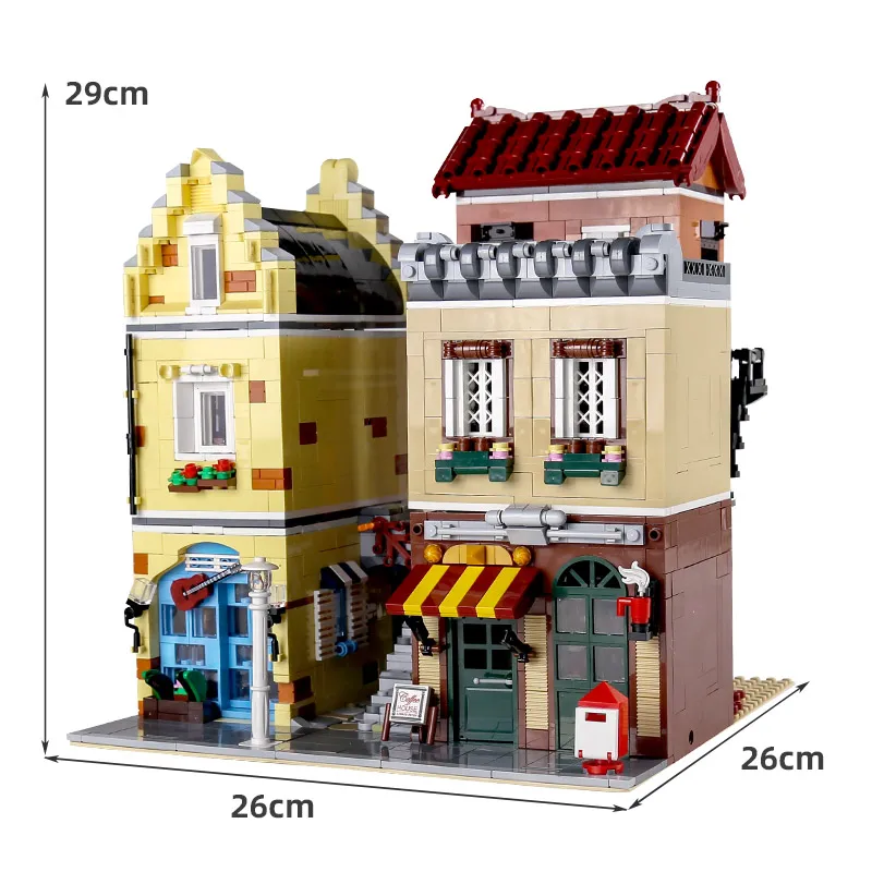 

MOULD KING Streetview Building The MOC Coffer House Model Building Blocks Assembly Bricks Kids Educational Toys Christmas Gifts