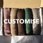 Индивидуальная упаковка, Женский мусульманский хиджаб в мусульманском стиле, мягкий хлопковый головной платок, мусульманский длинный хиджаб, шали и шарфы, фуляр