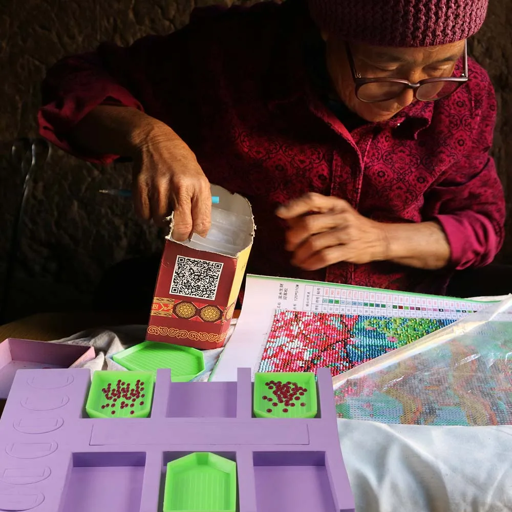 Лоток для алмазной живописи сделай сам лоток хранения бусин и страз органайзер