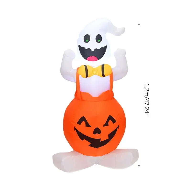 

Halloween Cute Strap Pumpkin Ghost Inflatable Airblown Haunted House Prop Yard Giant Lawn Inflatables Home Family Decor