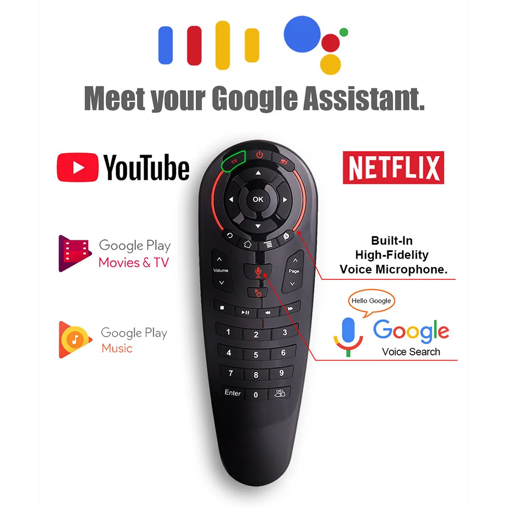 MECOOL G30 G30S Air Mouse Fly Voice 2 4 GHz беспроводной микрофон Google IR гироскоп пульт