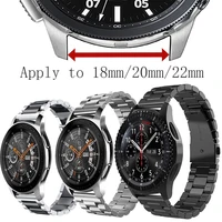 apply to 22mm20mm18mm strap samsung gear s3 frontierclassic stainless steel metal band strap galaxy watch 46mm band v moro