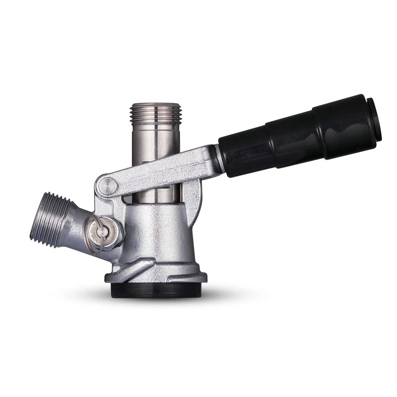 Beer Keg Coupler US Sankey D System Tap with Stainless Steel Probe 3/8 inch Gas Inlet Barb for 5/16 or ID gas tub | Дом и сад