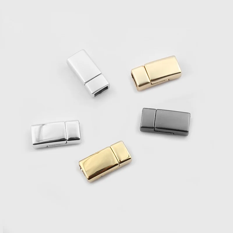 10 шт. Плоские Подвески Магнитная застежка для 6x3 мм плоский шнур Siiy браслет