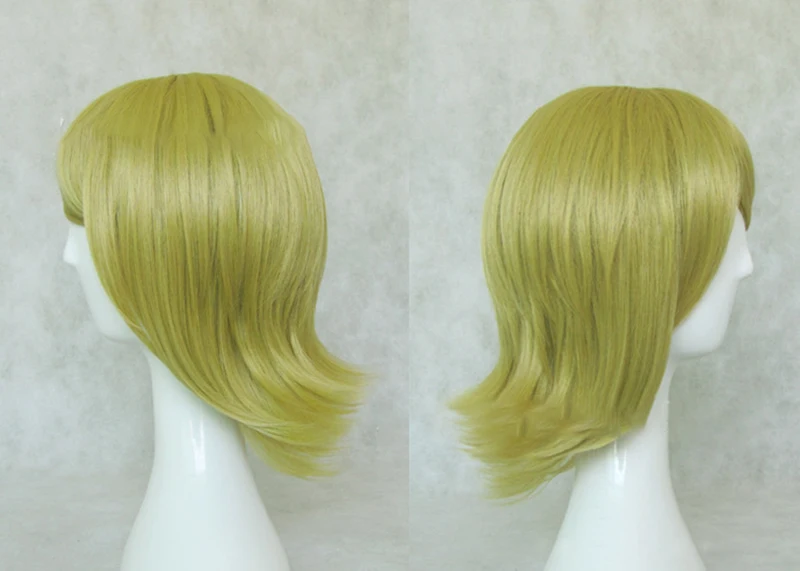 HAIRJOY синтетические волосы короткие светлые Вокалоид кагамине рин косплей парик высокая температура волокно 3 цвета