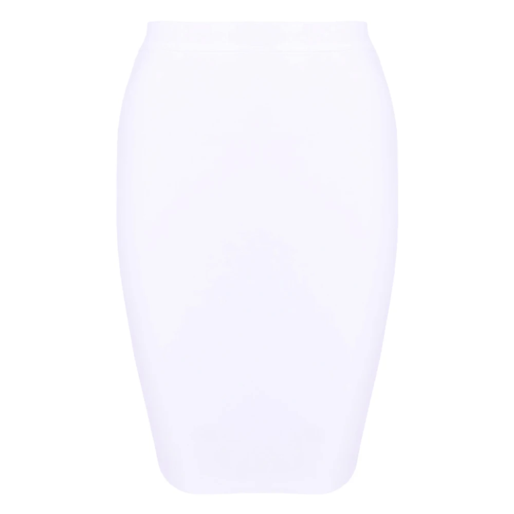 

2019 Whole Sale Woman Party Night Elegance Knee Length Bandage Bodycone Pencil Skirts Pure Color