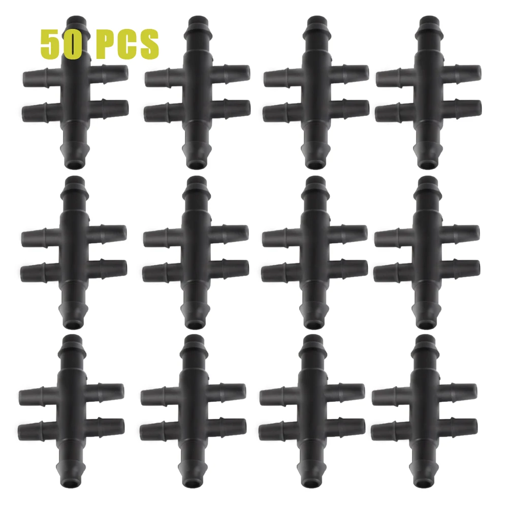 50 шт. 2-ходовой соединитель для шланга 4/7 мм 1/4 дюйма | Соединители садового