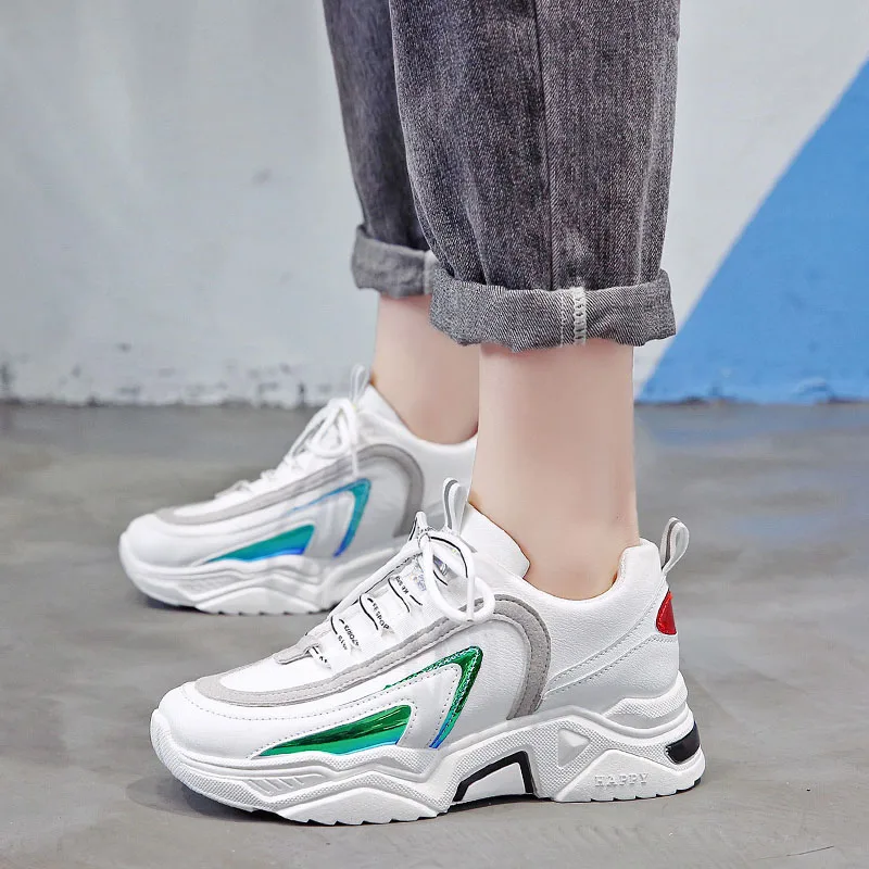 Женские кроссовки на массивной подошве Модные Дизайнерские повседневные