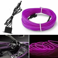 300cm purple car interior atmosphere wire strip light led decor lamp accessories interior accessories interior mould