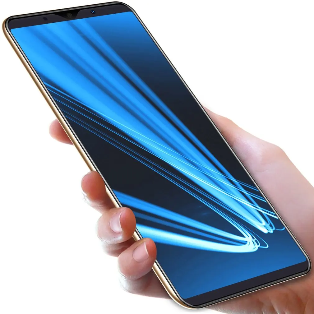 

5.72 Inch S10 Full Screen Smartphone General Straight Profile Dual Card Dual Standby Real Fingerprint Unlock Phones