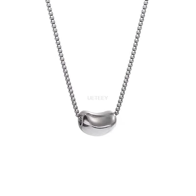 

Liwore Fashion Gold Color Silver Women's Necklace Geometric Oval Chain Necklace Ladies Clavicle Chain Jewelry