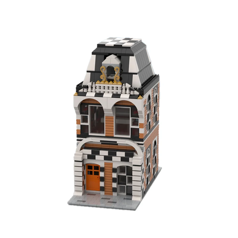 

Chess Houses Building Model Creative European Street View MOC Building Blocks Educational Toys For Children Building Bricks Toy