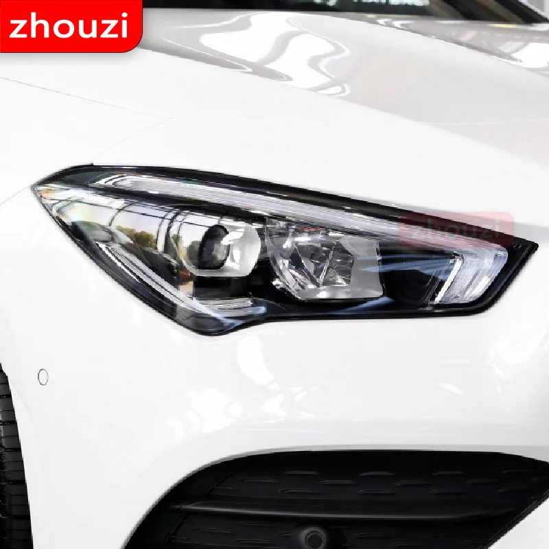 Для Mercedes Benz CLA Class C117 X117 W117 C118 X118 W118 AMG автомобильная фара черная защитная пленка