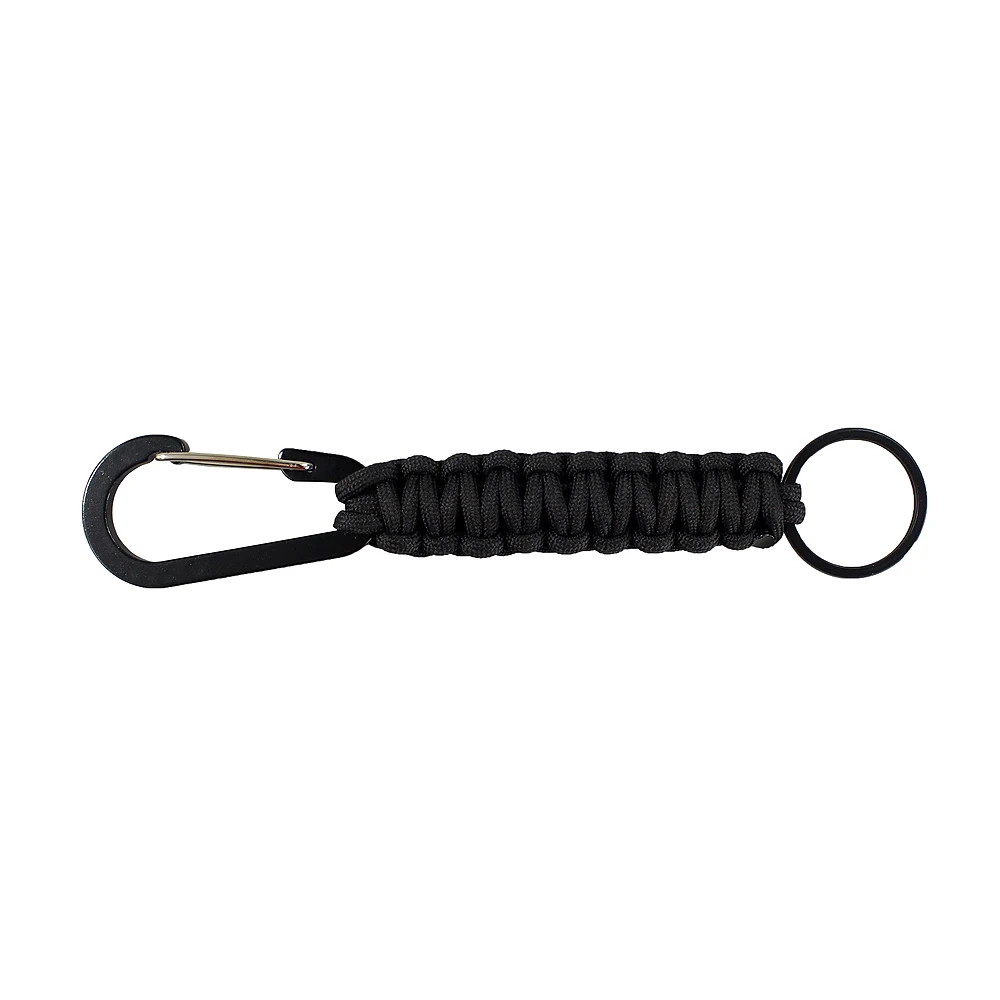 

Outdoor Keychain Carabiner Military Paracord Cord Rope Survival Kit Emergency Knot Bottle Opener Key Chain for Hunting