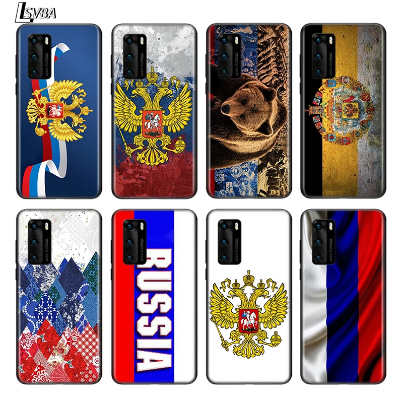 Российский флаг медведь орел Для Huawei P Smart S Z Pro Plus 2018 2019 2020 2021 Mate 20 20X 5G 30 lite Чехол для
