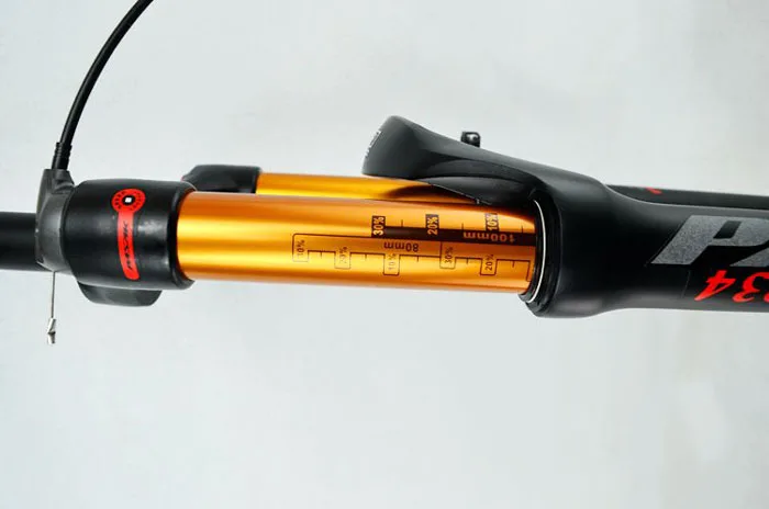 Пневматическая вилка Pasak Mtb 2" 27,5" 2" Золотая трубка 1 1/8" подвесная линия для горного велосипеда с дистанционным управлением RL HL