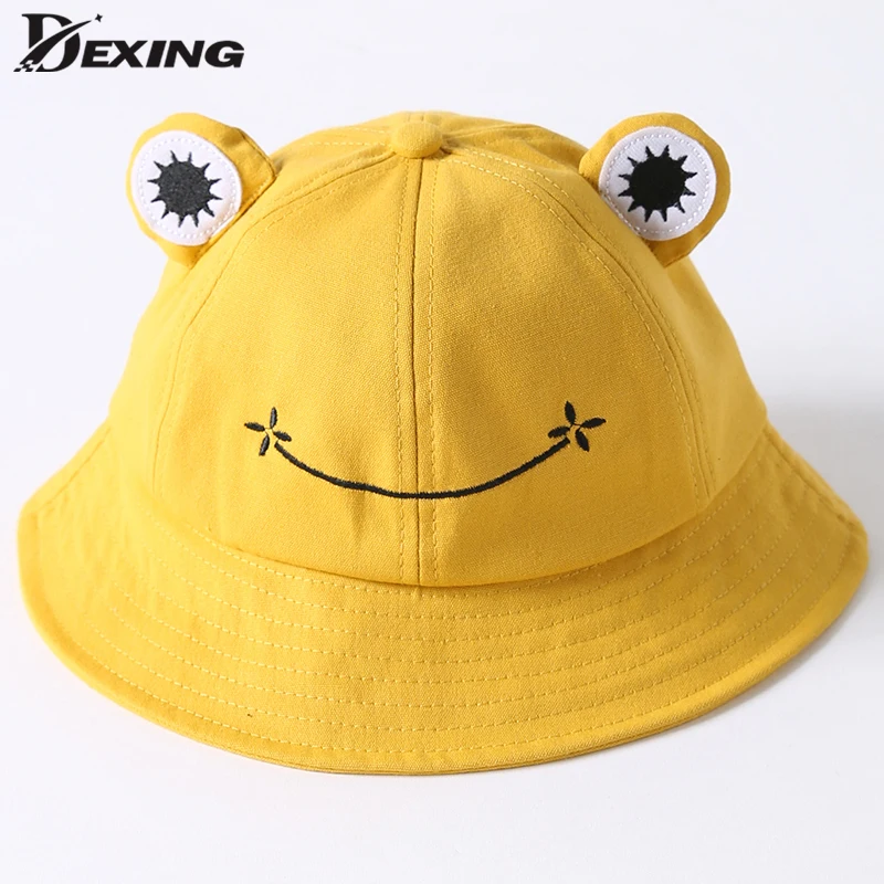 Панама в стиле Харадзюку женская Солнцезащитная шляпа с лягушкой для взрослых