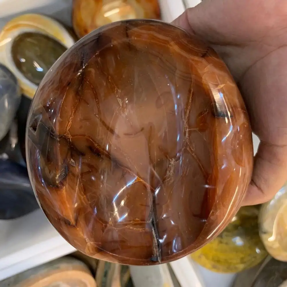 

piece beautiful natural crystal agate bowl agate Ashtray crystal ashtray for home decoration natural stone agate bowl