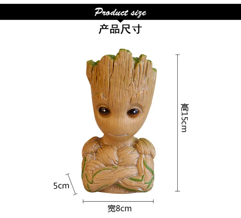 15CM Groot Tree Man Cartoon Piggy Bank Guardians Of The Galaxy Marvel Anime Figure Children's Coin Toy Birthday Gifts | Игрушки и