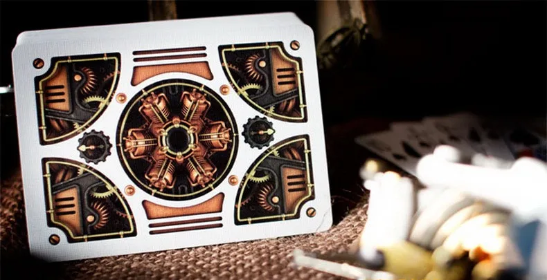 1 колода велосипедные бронзовые игральные карты в стиле стимпанк Волшебные