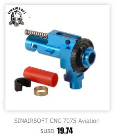 SINAIRSOFT CNC 7075 авиационный алюминиевый Hop up камера для M4 M16 серии AEG Airsoft Marui, Dboys, JG и т. Д. Аксессуары для охоты