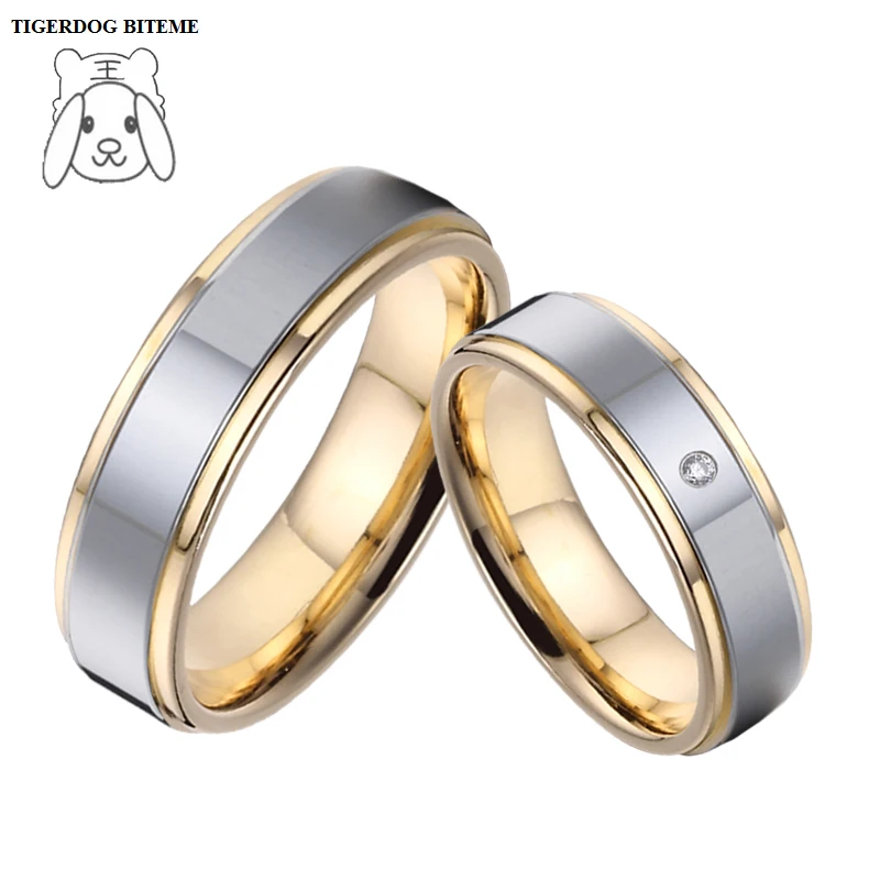 Набор обручальных колец для мужчин и женщин обручальные кольца золотого цвета