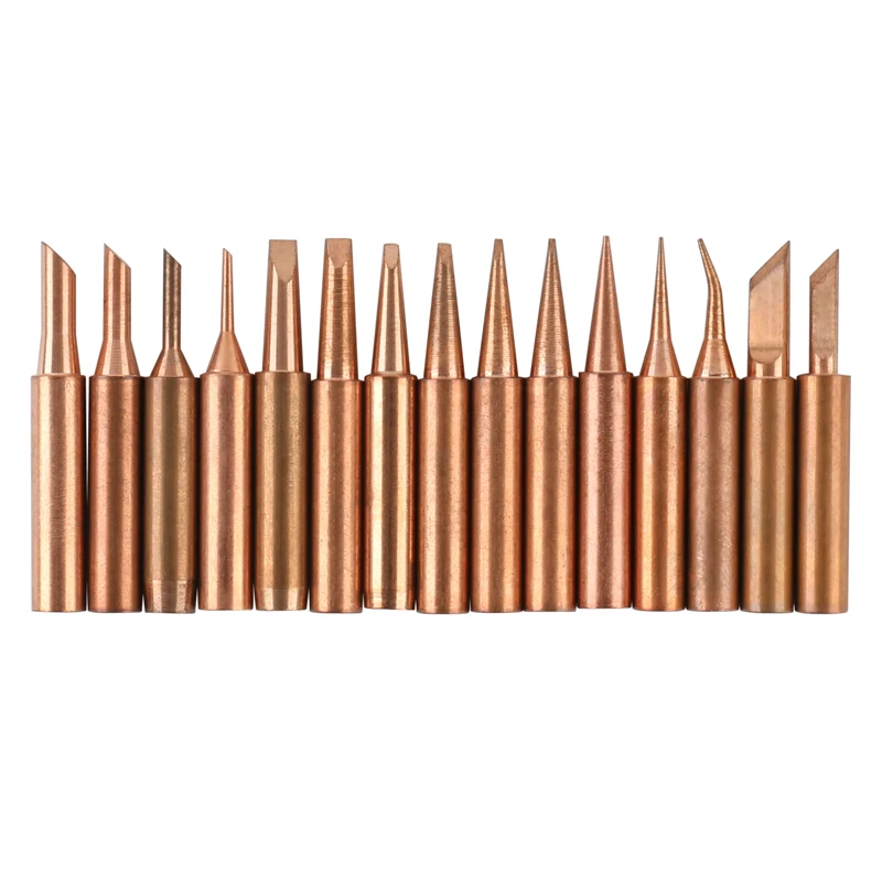 15 шт./компл. бессвинцовый Красный медный Чистый припой 900M-T для Hakko 936 FX-888D Saike 909D 852D +