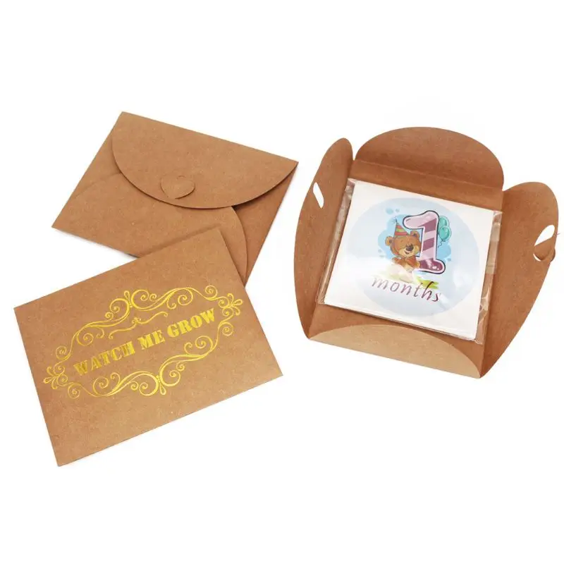 12 шт месяц стикер для детской фотографии памятная веха ежемесячный