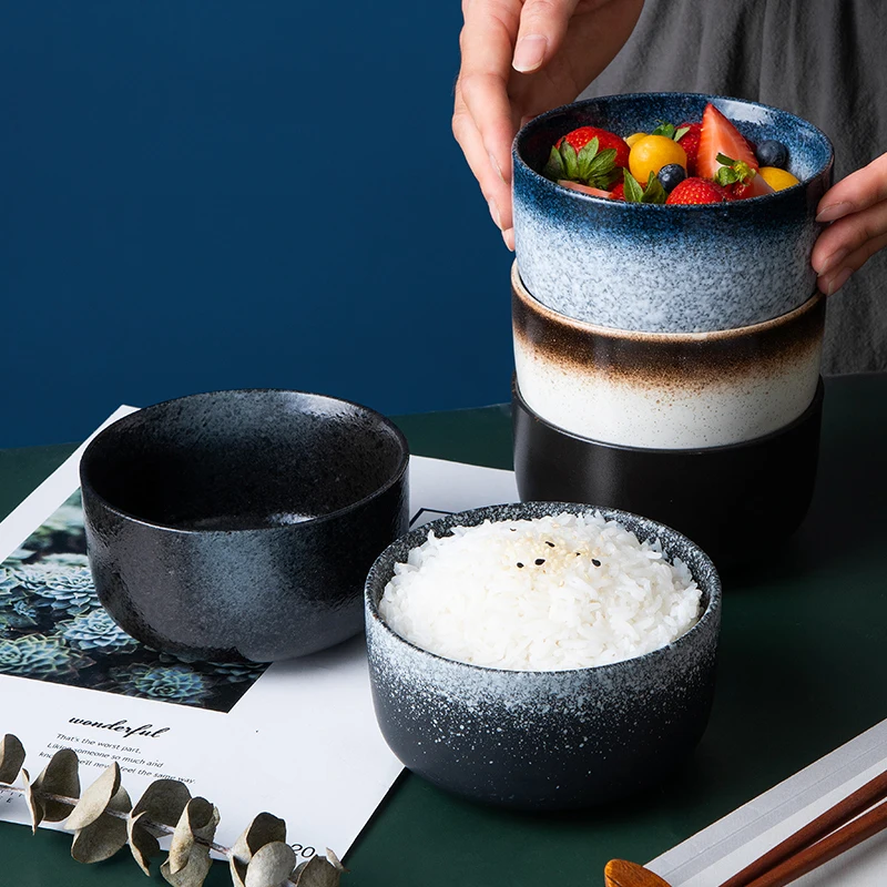 

Bowl Household Creative And Refined Cute Dinnerware Personalized Rice Bowl Ceramic Dessert Bowl Small Soup Bowl Rice Bowl