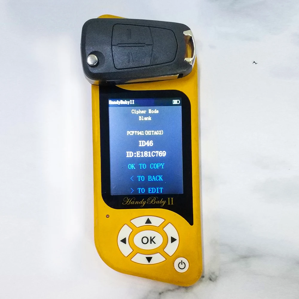 Запасной дистанционный ключ брелок от машины KEYECU 2 кнопки 433 МГц чип PCF7941 для