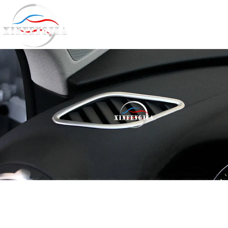 For Audi A3 15-17 2x Stainless Front Dashboard Air Outlet Vent Frame Cover Trim | Автомобили и мотоциклы