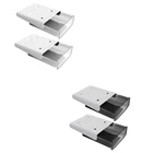 Органайзер для ящиков под стол, 2 шт., самоклеящийся ящик для хранения под столом, органайзеры для ящиков под столом