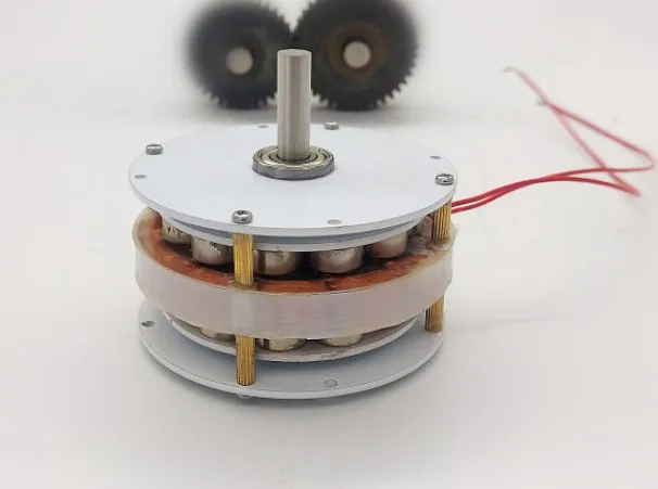Gerador de Núcleo de Ferro Gerador de Disco Diminuto Baixa Velocidade Alta Eficiência Desobstruído Compacto Energia Eólica Manivela Hidráulica