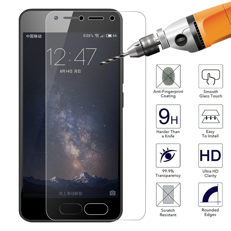 Защитное закаленное стекло для Meizu 16th M6 M3 Note M5S полноэкранная защита 16X M5C M5 Pro7 Plus |