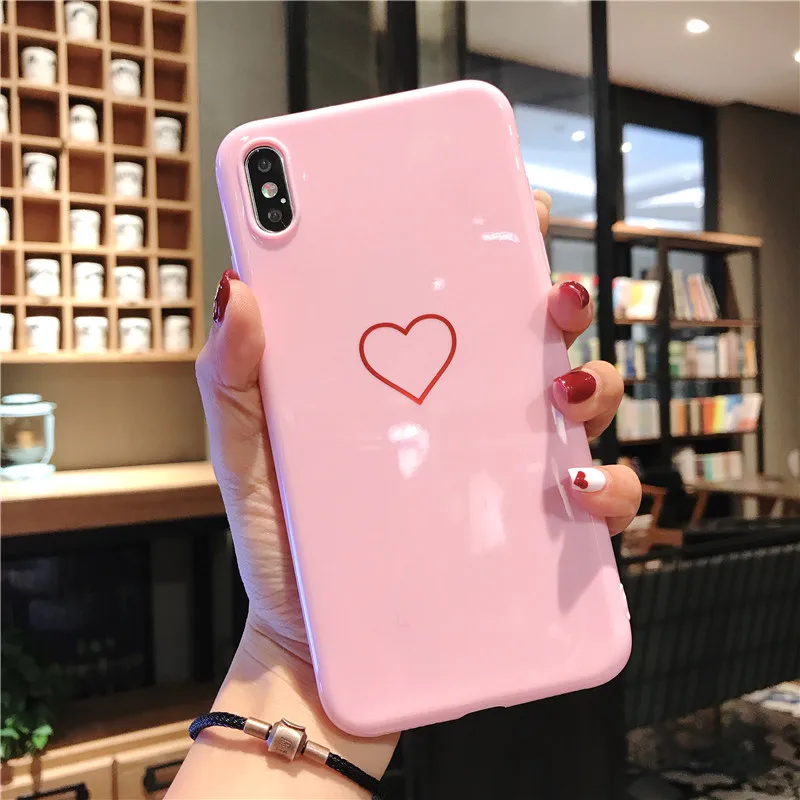 SJ7301 Pink USLION силиконовый чехол с перьями для iPhone 7 8 Plus 11 Pro Max XR Xs чехлы для телефонов с буквами для iPhone X 8 7 6 6S Plus Мягкий чехол из ТПУ - Цвет: SJ7301 Pink