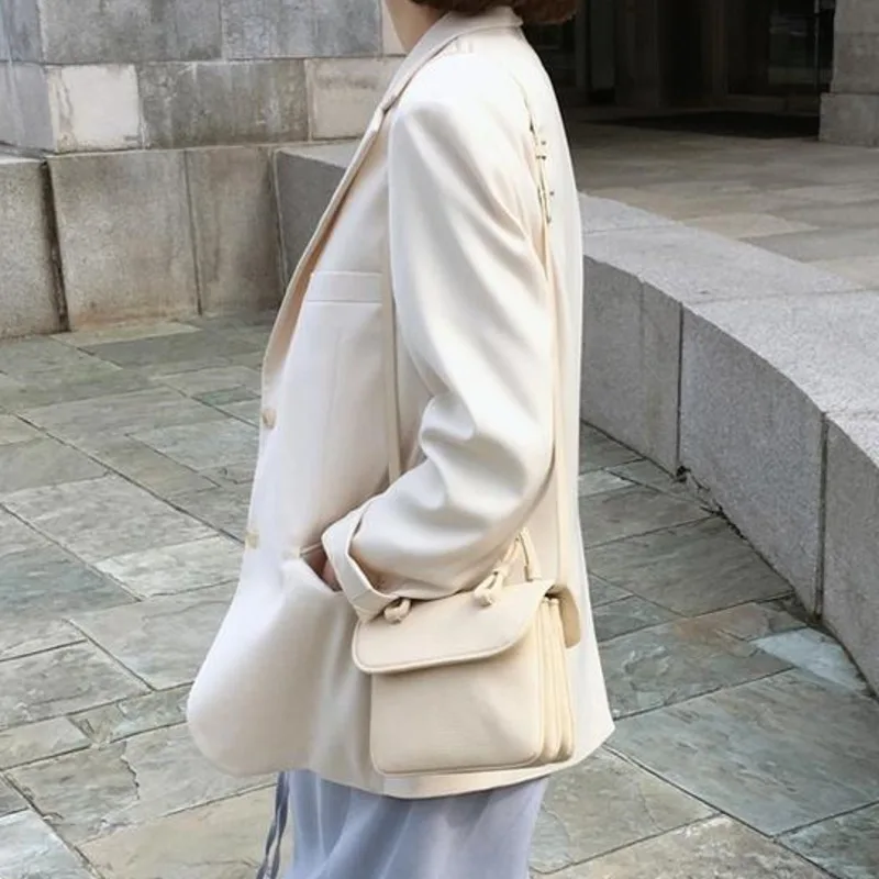 

Fashion 2020 New Single Breasted Solid OL Work Blazer Women Long Sleeve Pocket Suit Blazers And Jackets Casual Office Outwear