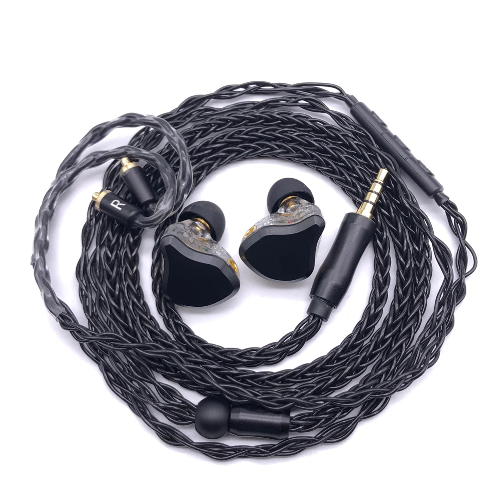 2BA + 1DD MMCX гибридные наушники на заказ HIFI DJ монитор 1 динамические 2