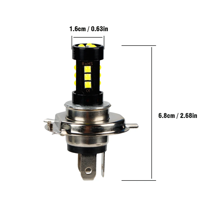H4 OKEEN 1 шт. H4 H7 светодиодный лампы для передних фар 15SMD 3030 Противотуманные фары Дневные Фары свет супер яркий светодиодный авто лампы H11 9005 9006 H8 H9 12В противотуманная фара - Цвет: H4