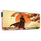 Rgb игровой компьютерный коврик для мыши со светодиодной подсветкой, клавиатура для детской мыши, большой игровой Настольный коврик для мыши